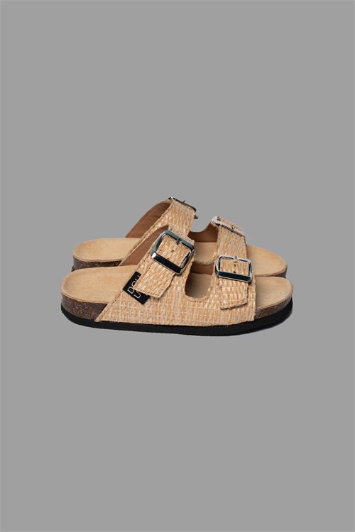 SANDALO FASCE IN RAFFIA