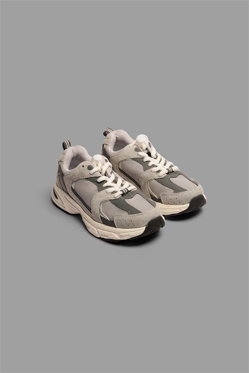 SNEAKERS GRIGIO E ARGENTO